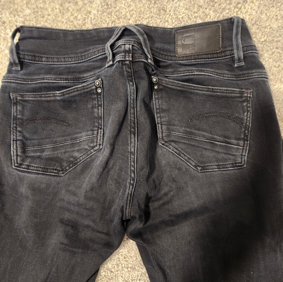 G-Star Lynn Mid Skinny Jean - Dark Aged 25x28 - Picture 5 of 9